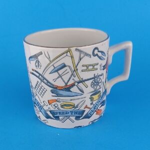 B & L England Farmer's Arms Porcelain Coffee Mug God Speed the Plow